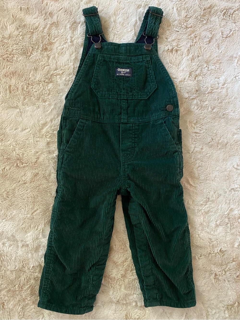 OshKosh B'gosh Kids Green Corduroy Overalls